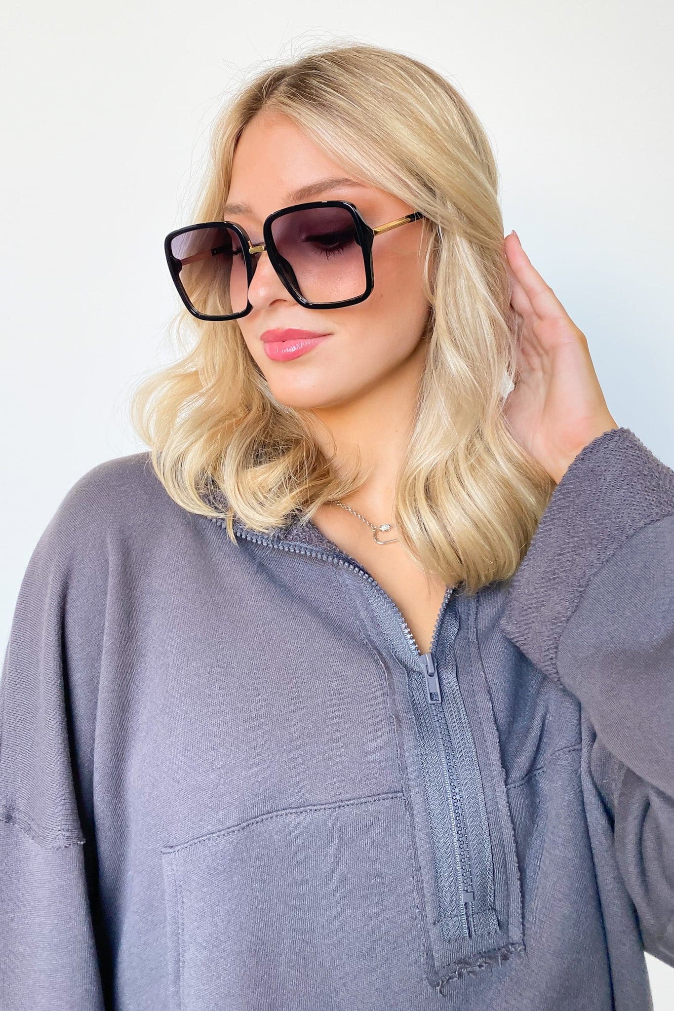  Main Frame Oversized Gradient Sunglasses - kitchencabinetmagic