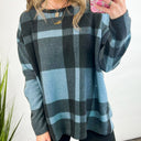  Maysie Plaid Print Top - FINAL SALE - kitchencabinetmagic