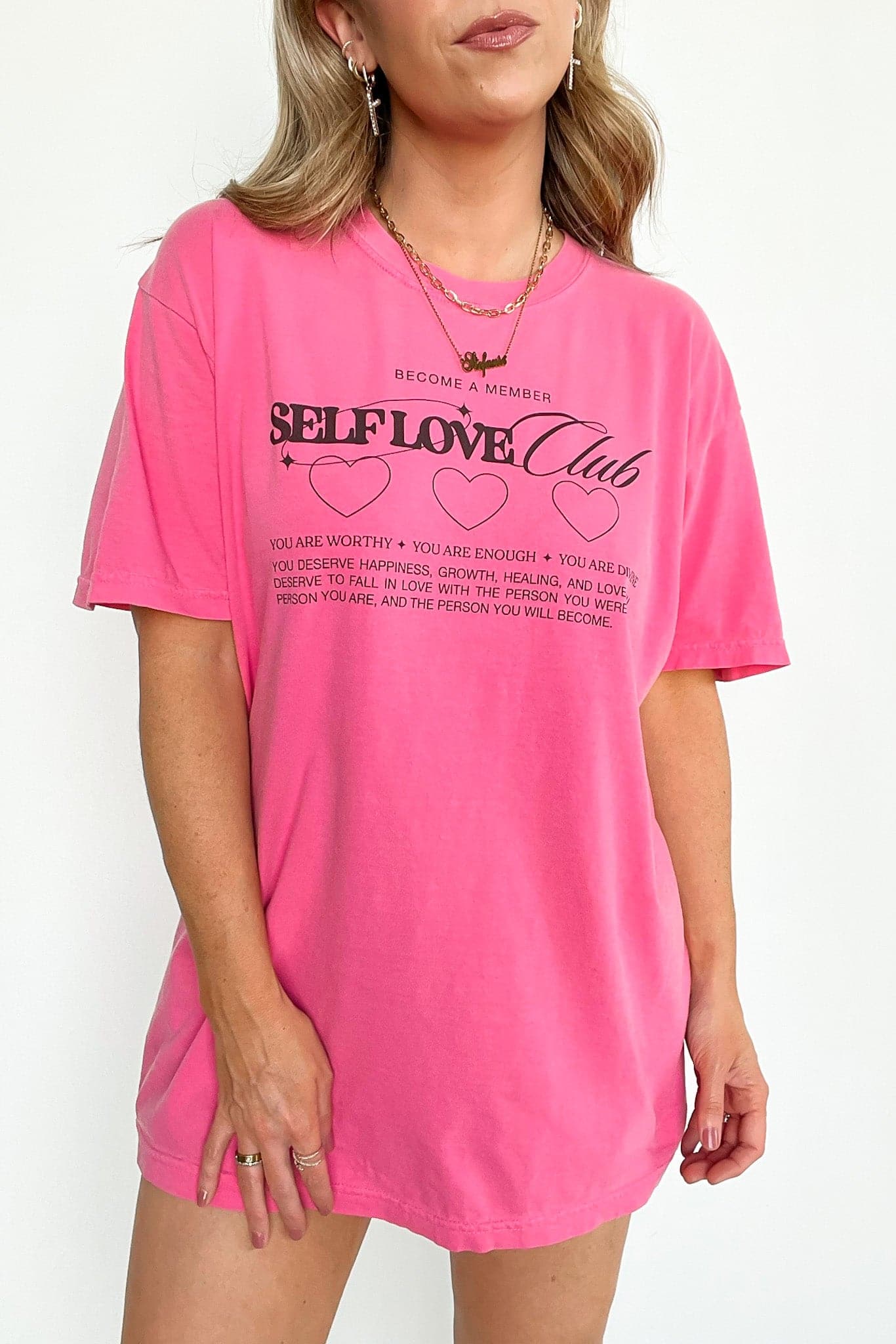  Member of the Self Love Club Vintage Graphic Tee | CURVE - kitchencabinetmagic