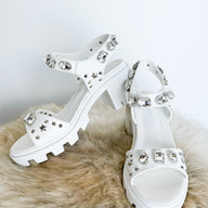  Mesmerizing Sparkle Studded Wedge Sandals - BACK IN STOCK - kitchencabinetmagic