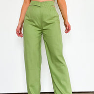 S / Green Miami Afternoons Wide Leg Pants - kitchencabinetmagic