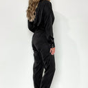  Muse Moment Belted Satin Jumpsuit - FINAL SALE - kitchencabinetmagic