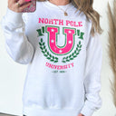  North Pole University Oversized Graphic Sweatshirt - FINAL SALE - kitchencabinetmagic