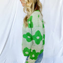  Peak Bloom Color Block Floral Knit Sweater - FINAL SALE - kitchencabinetmagic