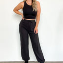  Real Quick Ribbed Drawstring Joggers - FINAL SALE - kitchencabinetmagic