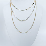 Gold Sanyah Chain Multi Layer Necklace - kitchencabinetmagic