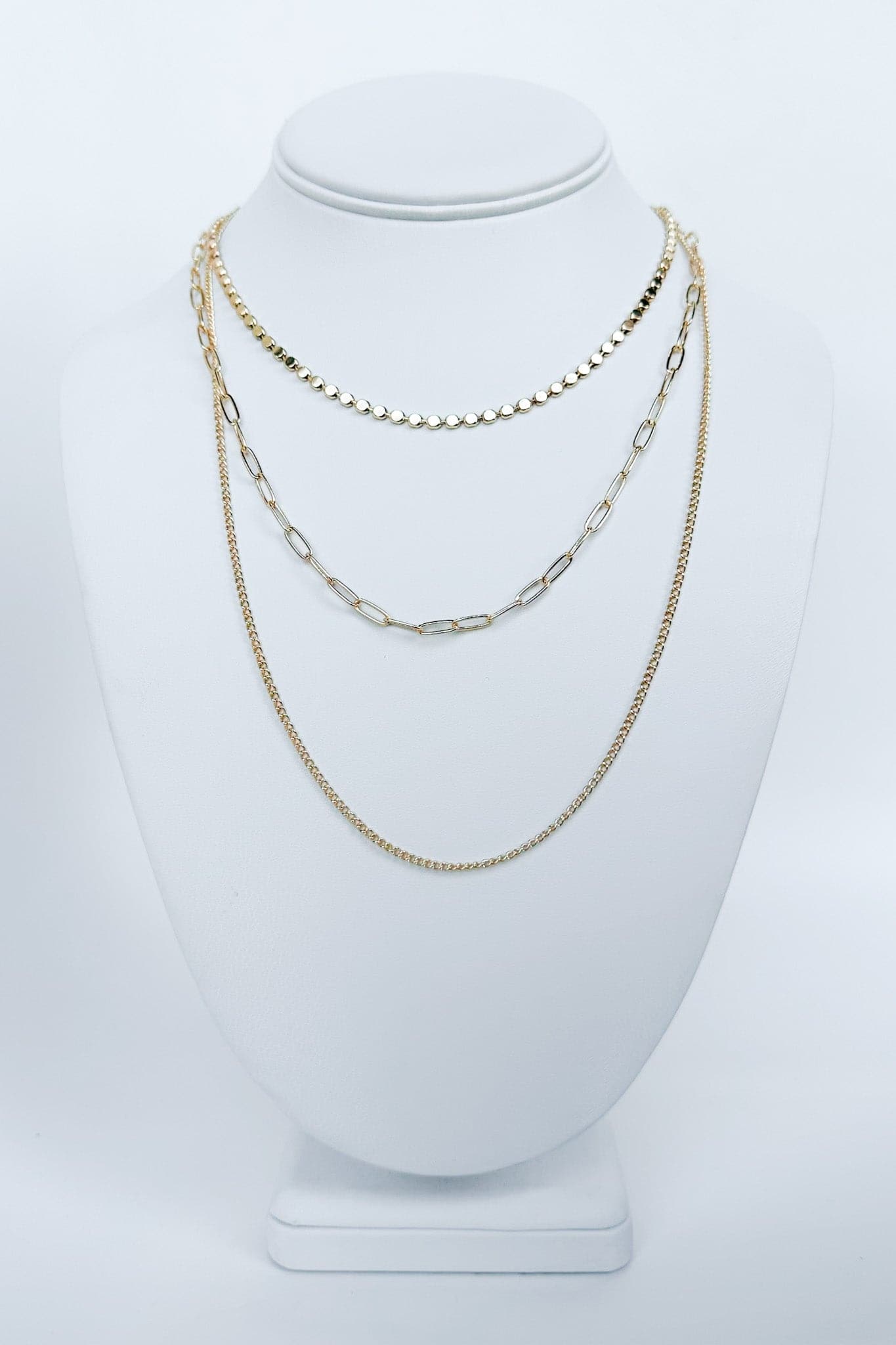 Gold Sanyah Chain Multi Layer Necklace - kitchencabinetmagic