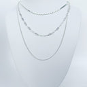 Silver Sanyah Chain Multi Layer Necklace - kitchencabinetmagic