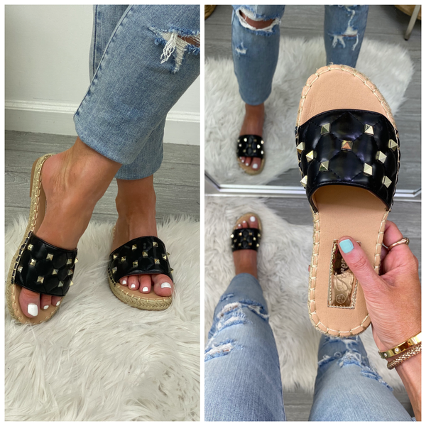  Searching for Sunshine Studded Espadrille Sandals - angrybureaucrat