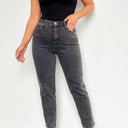  Shaynna High Waist Washed Straight Leg Jeans - kitchencabinetmagic