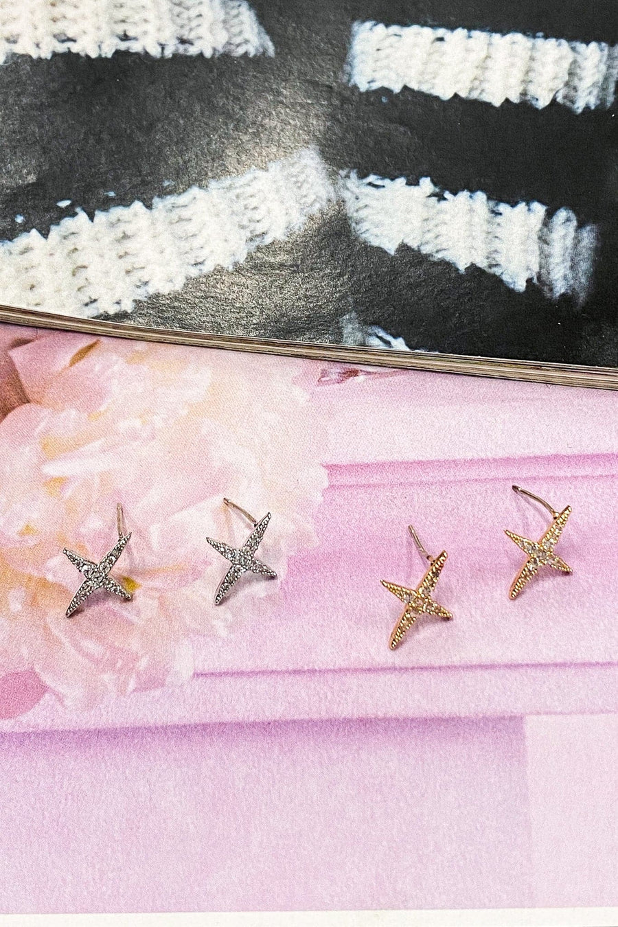  Shining On Crystal Star Earrings - FINAL SALE - kitchencabinetmagic