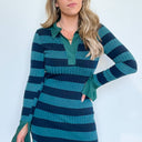 S / Navy Stripe Your Interest Collared Dress - FINAL SALE - kitchencabinetmagic