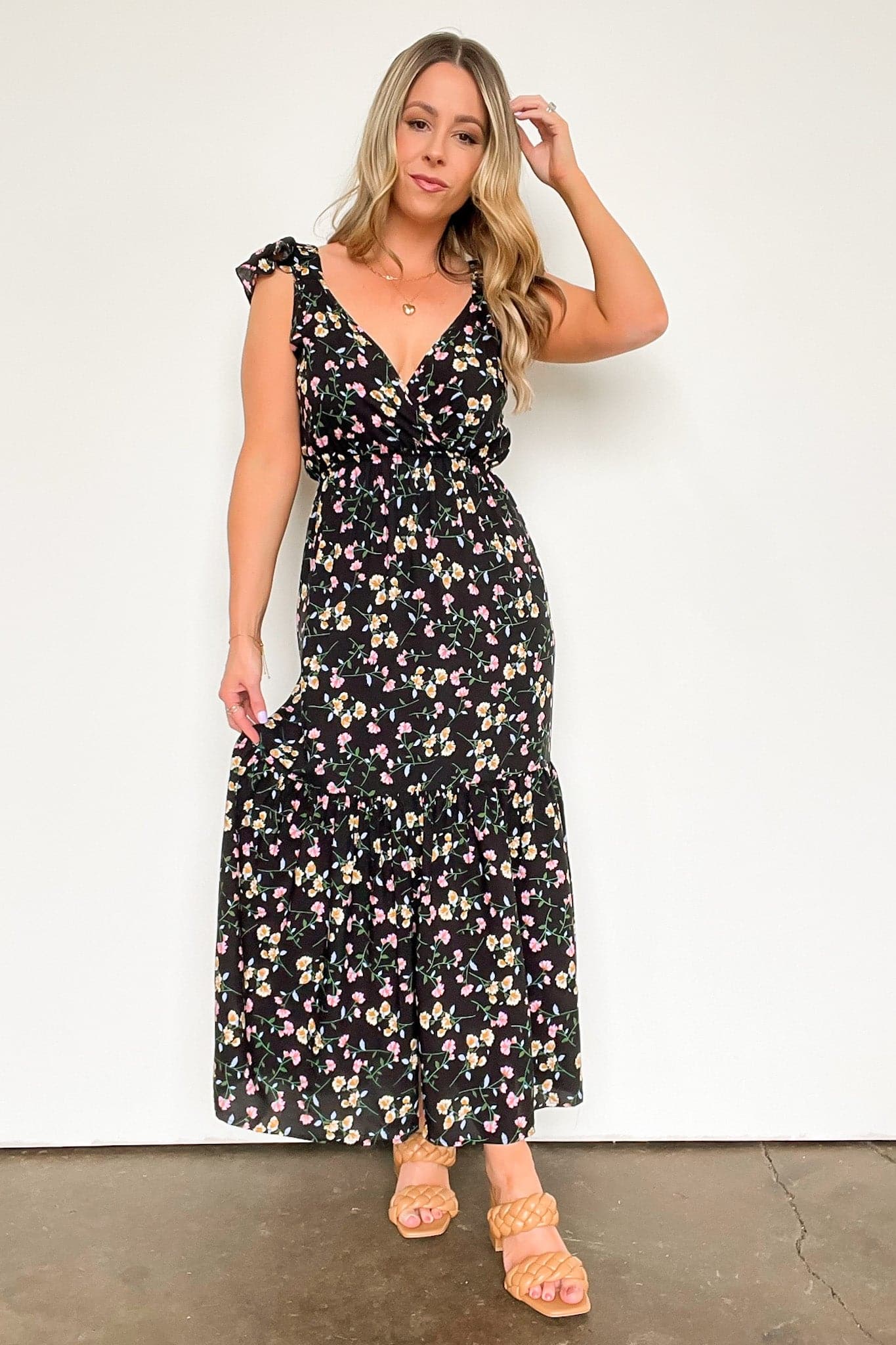  Sunshine Fields Floral Maxi Dress - BACK IN STOCK - kitchencabinetmagic