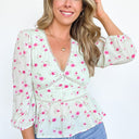  Sweet Spirit Crochet Floral V-Neck Top - kitchencabinetmagic