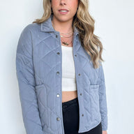  Talleigh Button Down Quilted Jacket - FINAL SALE - kitchencabinetmagic