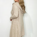  That Cozy Feeling Brushed Knit Hooded Cardigan | CURVE - FINAL SALE - kitchencabinetmagic