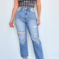  Tracilynn Distressed Mom Jeans | BACK IN STOCK - kitchencabinetmagic