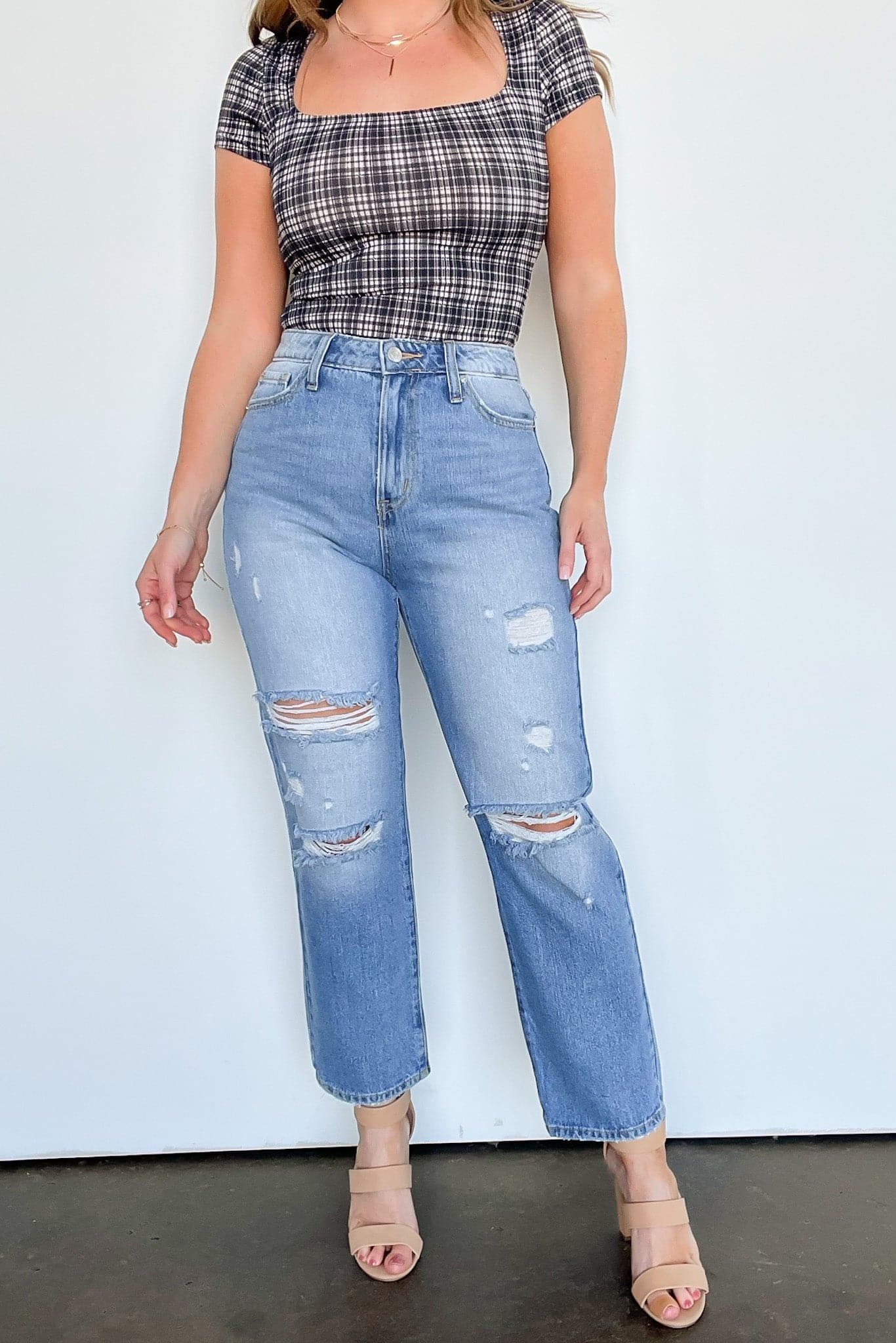  Tracilynn Distressed Mom Jeans | BACK IN STOCK - kitchencabinetmagic