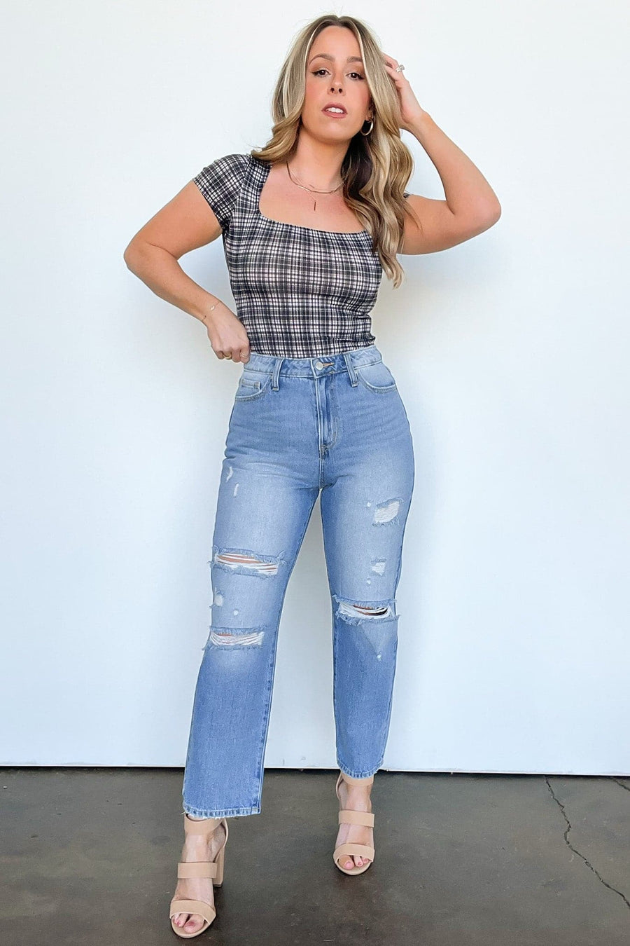  Tracilynn Distressed Mom Jeans | BACK IN STOCK - kitchencabinetmagic