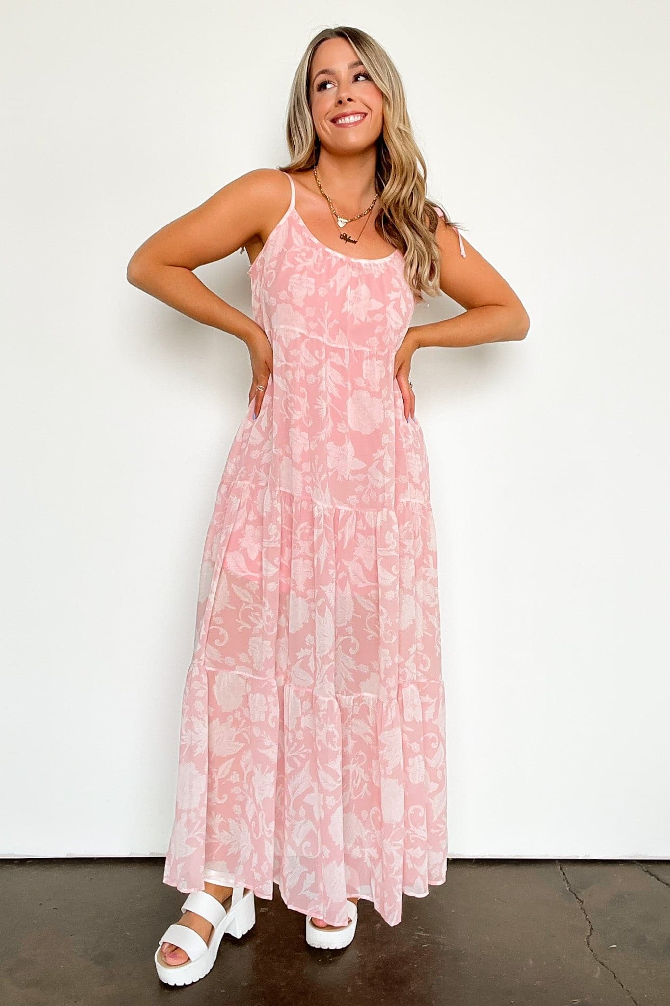  Treasure You Floral Maxi Dress - kitchencabinetmagic