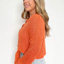  Truro Slouchy Cropped Button Down Cardigan - FINAL SALE - kitchencabinetmagic