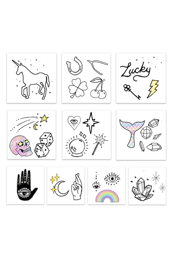  INKED by Dani: Luck & Magic Temporary Tattoo Pack - angrybureaucrat