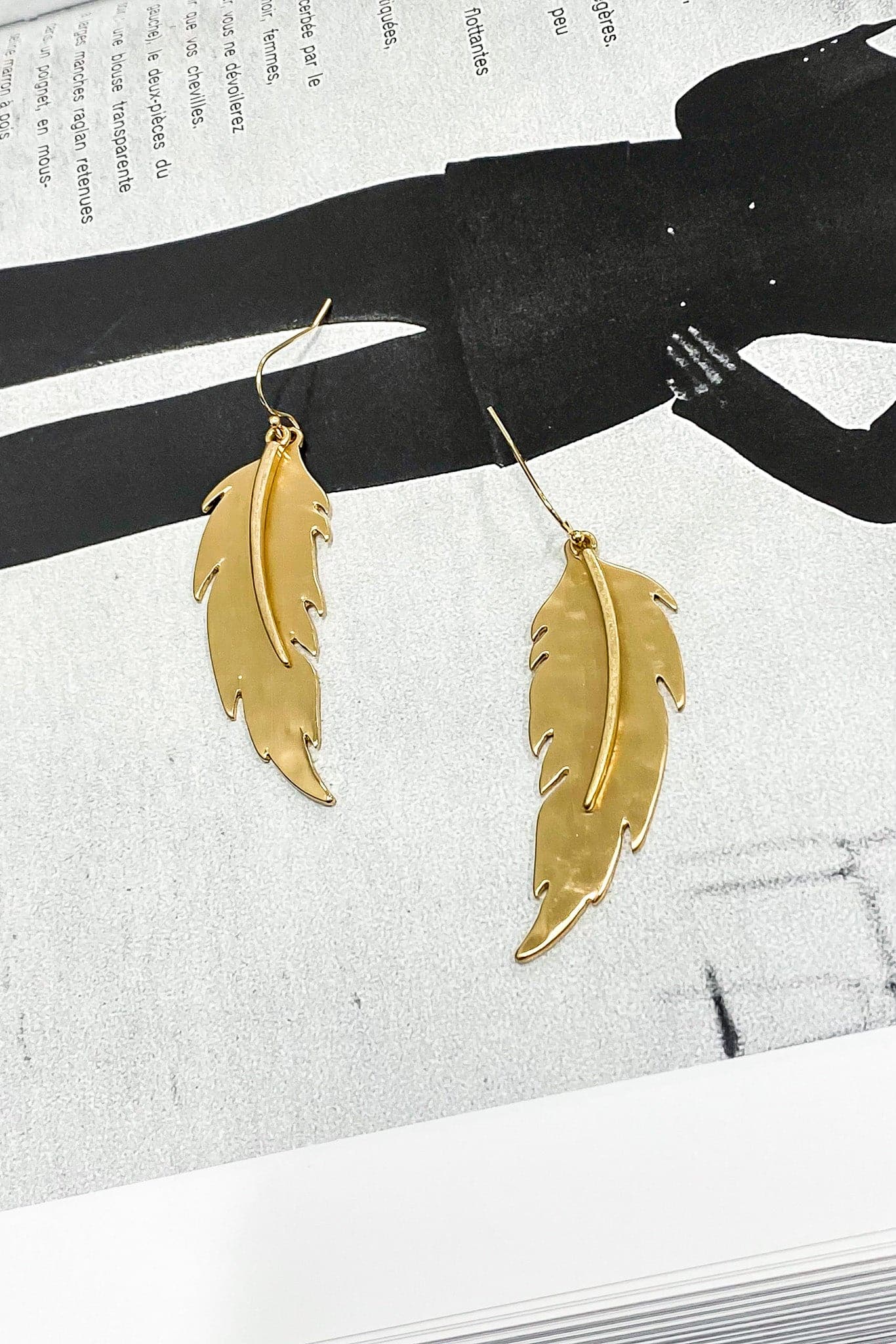  Valletta Feather Drop Earrings - kitchencabinetmagic