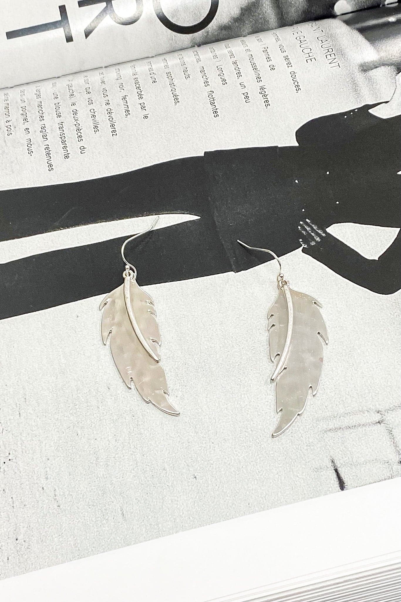  Valletta Feather Drop Earrings - kitchencabinetmagic