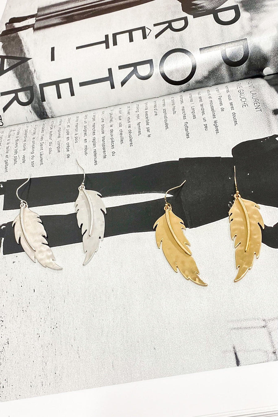  Valletta Feather Drop Earrings - kitchencabinetmagic