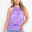  Whimsical Wishes Floral Smocked Top - BACK IN STOCK - kitchencabinetmagic