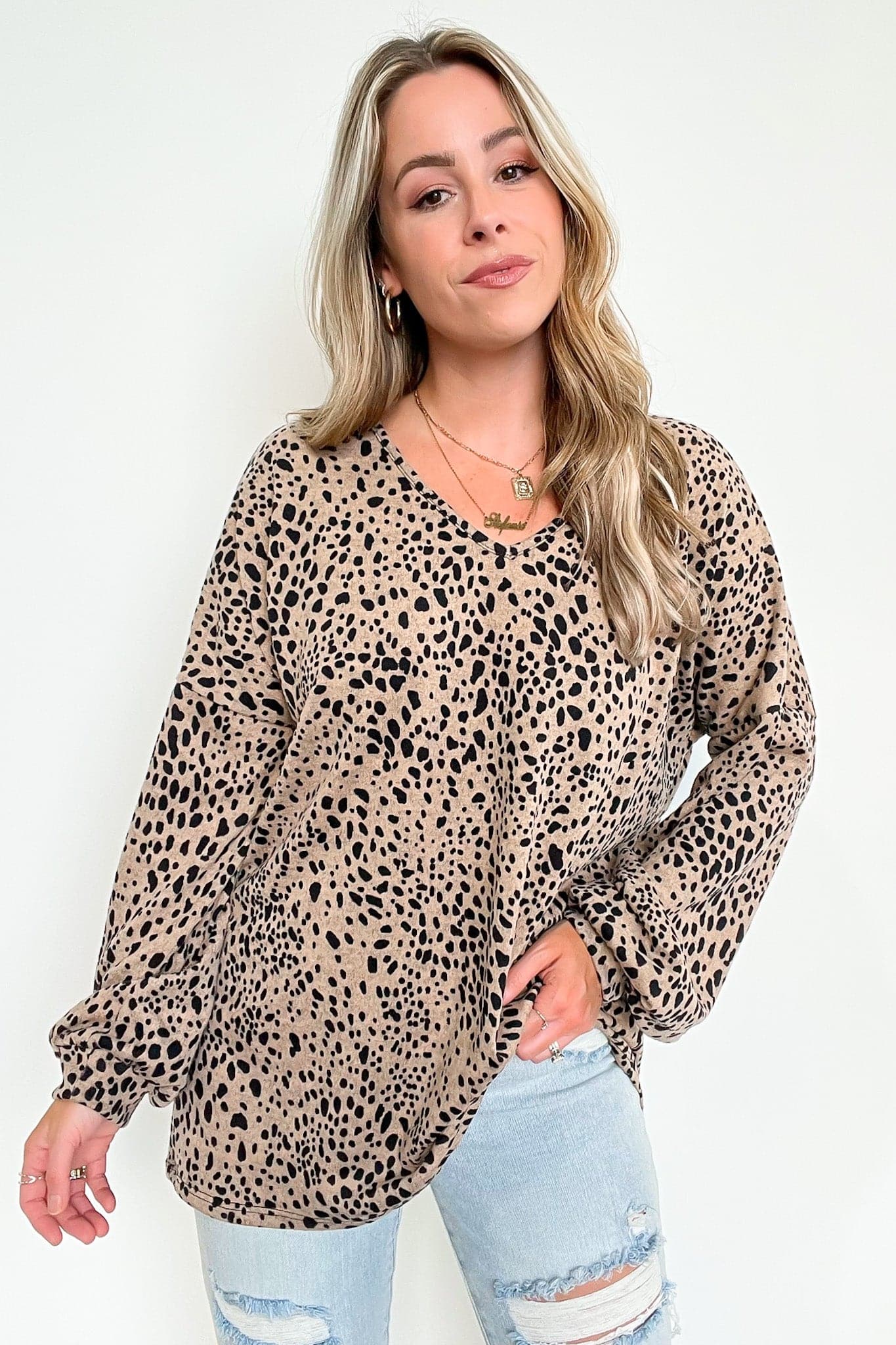  Wilde Life Animal Print Top - FINAL SALE - kitchencabinetmagic