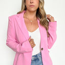  Working for It Button Collared Blazer - BACK IN STOCK - kitchencabinetmagic