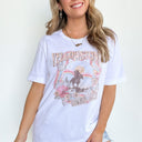 S / White Yellowstone Cowboy Club Vintage Relaxed Graphic Tee | CURVE - kitchencabinetmagic
