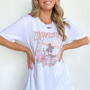  Yellowstone Cowboy Club Vintage Relaxed Graphic Tee | CURVE - kitchencabinetmagic