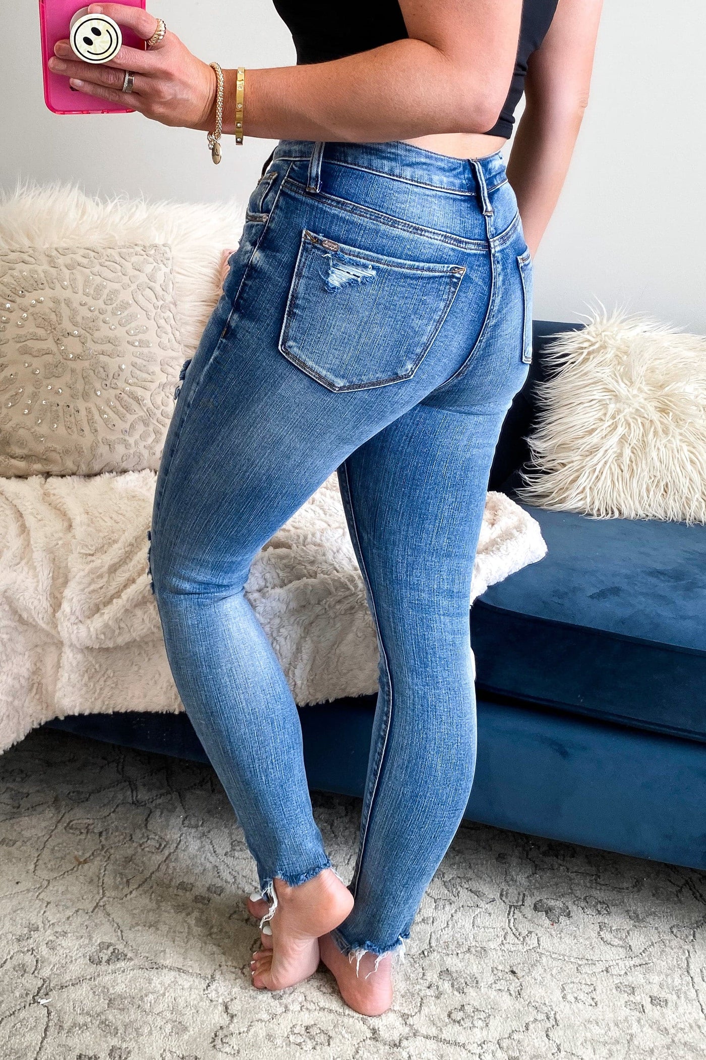  Micaela High Rise Distressed Jeans - kitchencabinetmagic