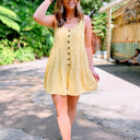  Montiel Button Down Tiered Romper - FINAL SALE - kitchencabinetmagic