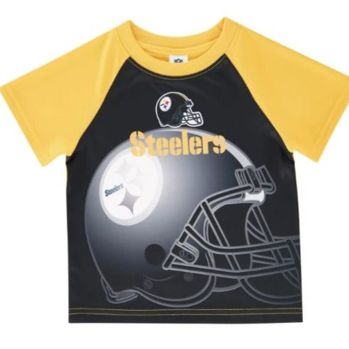 Starter Mens Pittsburgh Steelers Graphic T-Shirt, Black, Large