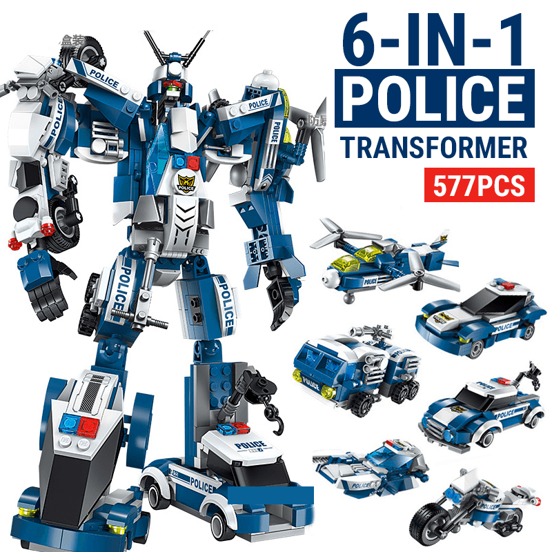 police transformer toy