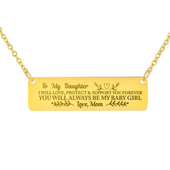 Shopeholic:FREE Mom's Love Horizontal Bar Necklace