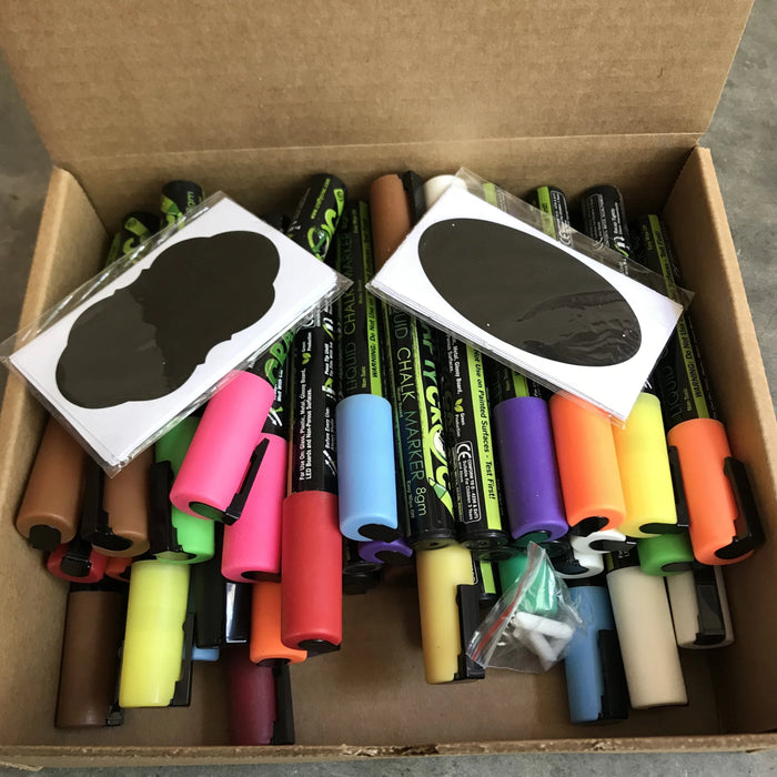 Open Box Chalk Markers, Assorted Options
