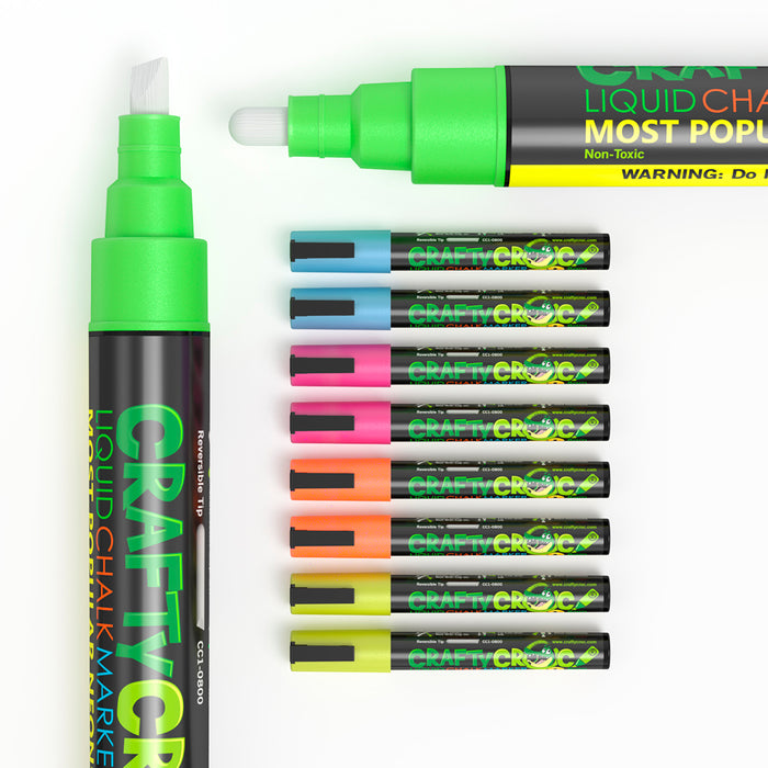Liquid Chalk Markers - 10 Double Neon Multi-Pack