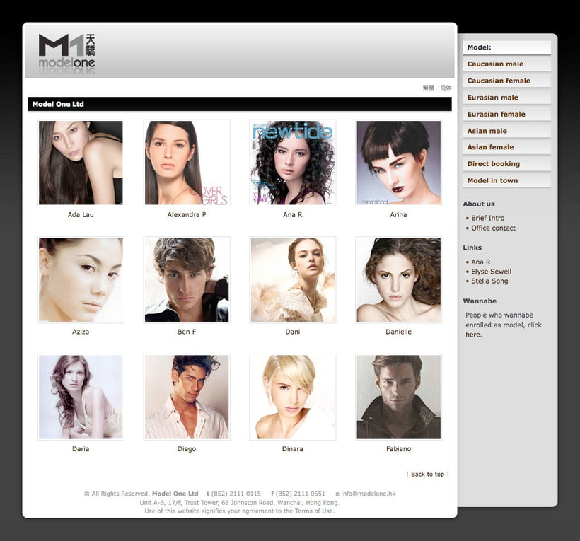 Model One Website