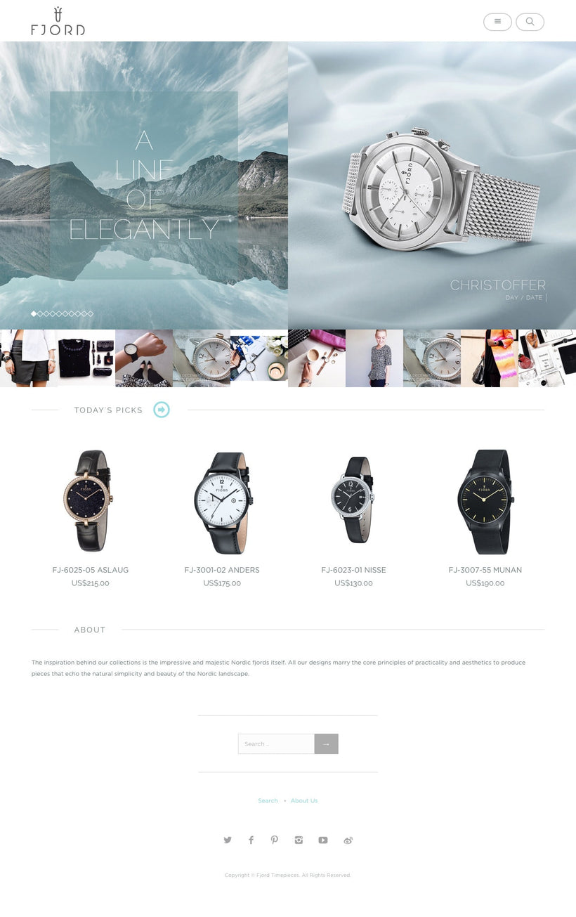 Fjord Timepieces Shopify Store