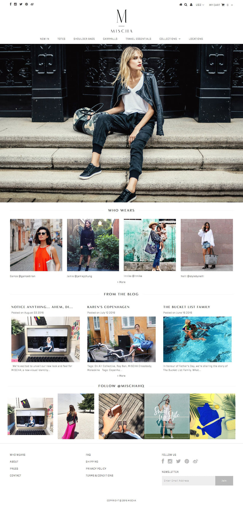 Shopify Design Portfolio - MISCHA
