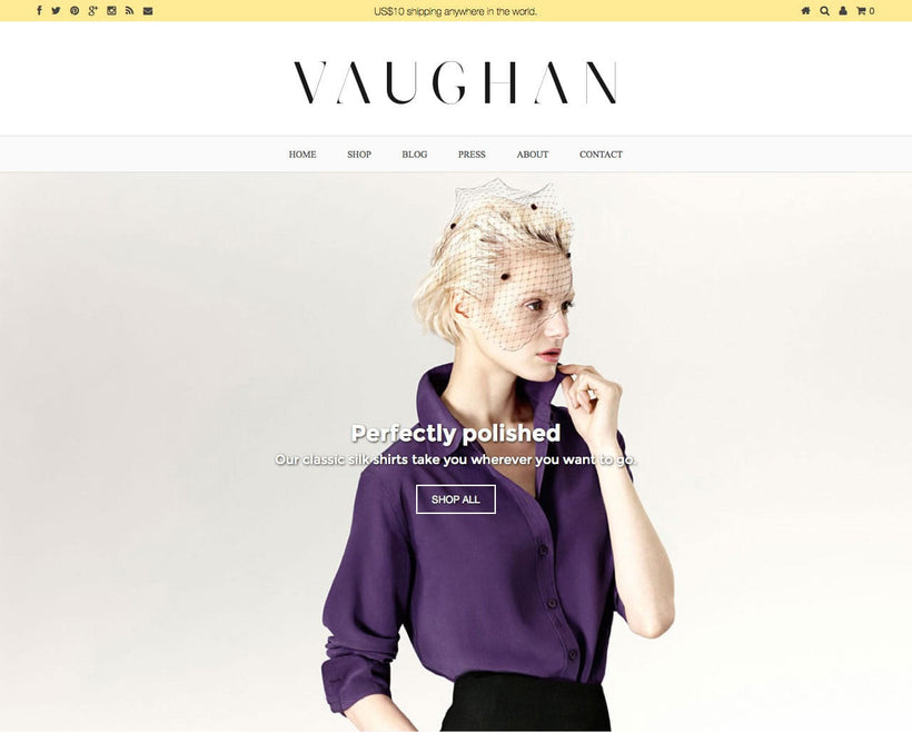 Vaughan Revamp 2014 Shopify Store
