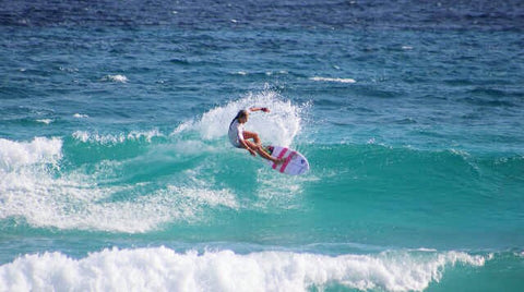 Pro surfer Brooke Daigneault shredding