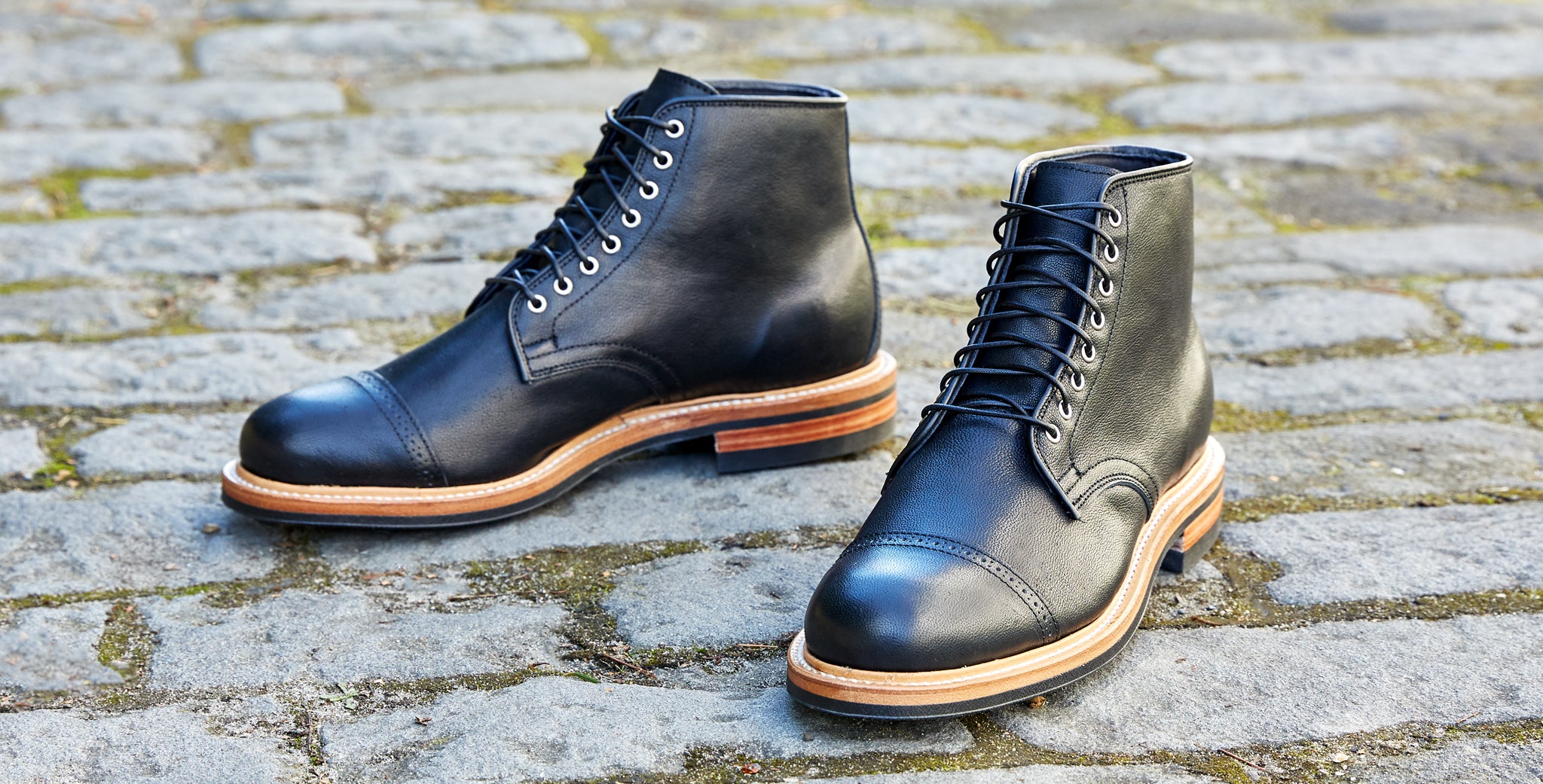 Division Road Camel Leather Derby Boot Series