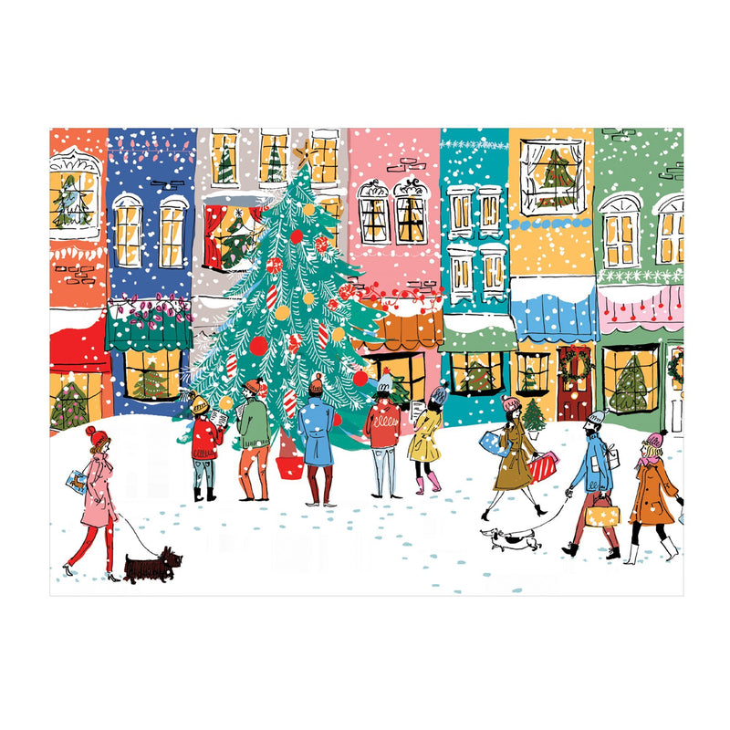 Christmas Carolers Square Boxed 1000 Piece Puzzle | Galison