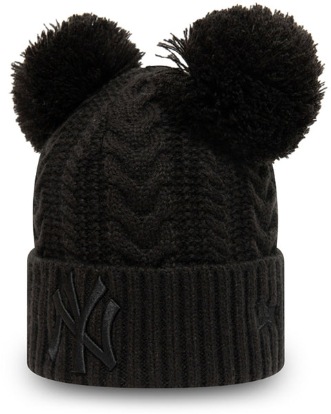 new era navy double pom ny beanie