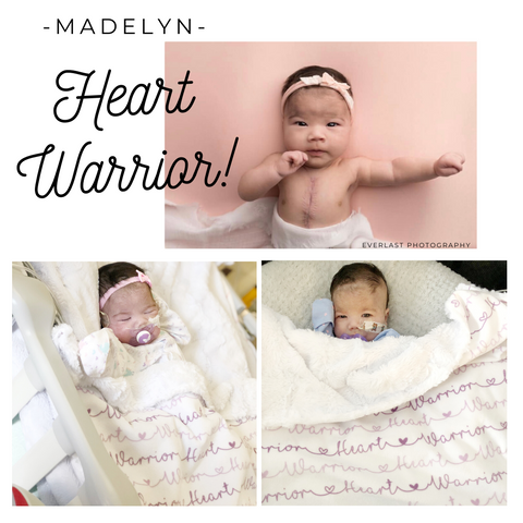 CHD Heart Warrior Baby Blanket